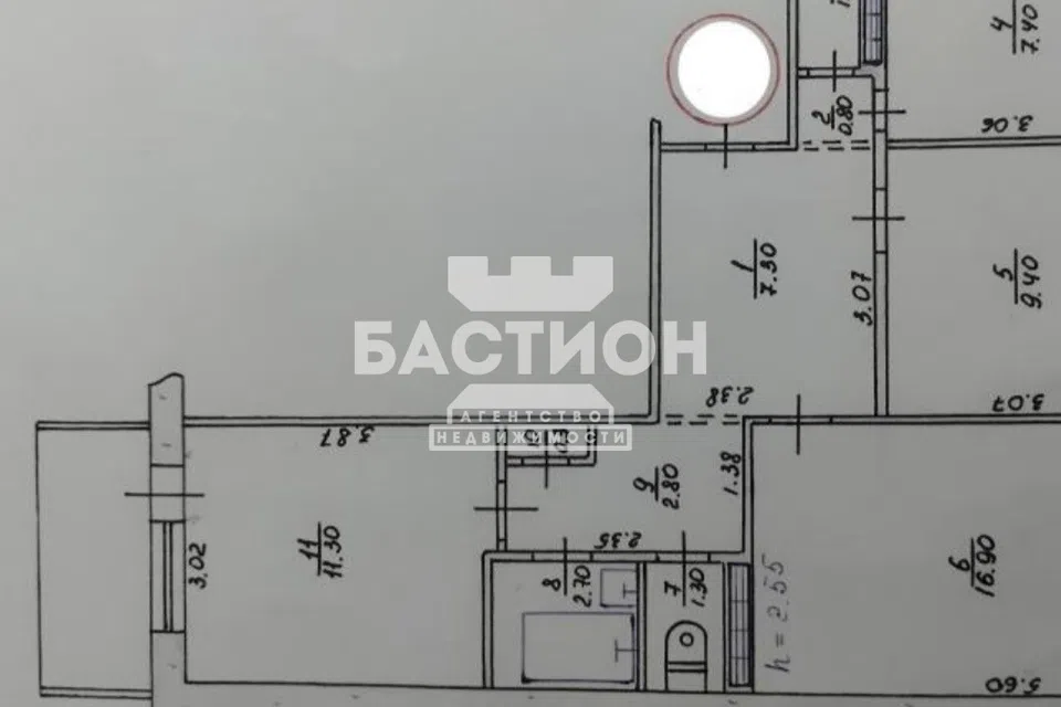 Продаётся 3-комнатная квартира, 67 м²