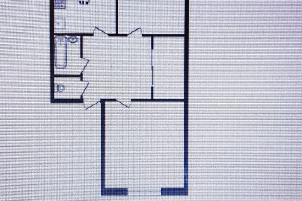 Продаётся 2-комнатная квартира, 62.4 м²