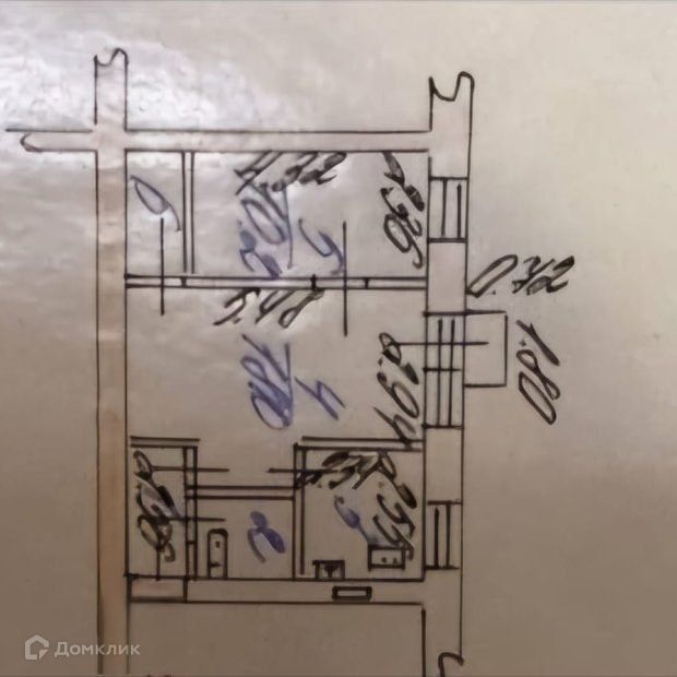Продаётся 2-комнатная квартира, 42.8 м²