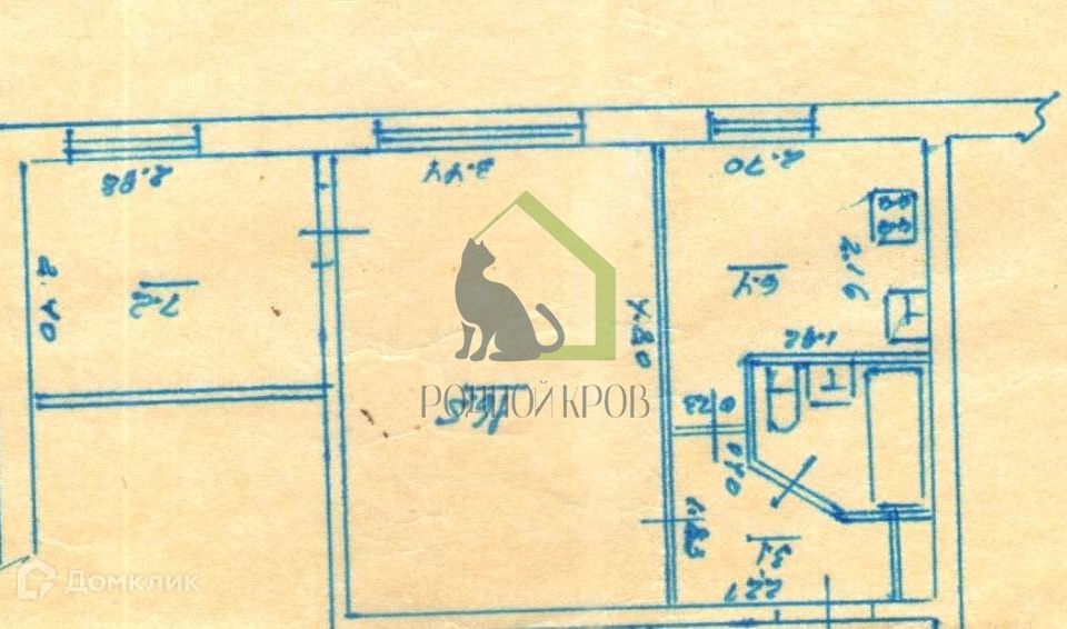 Продаётся 2-комнатная квартира, 38 м²