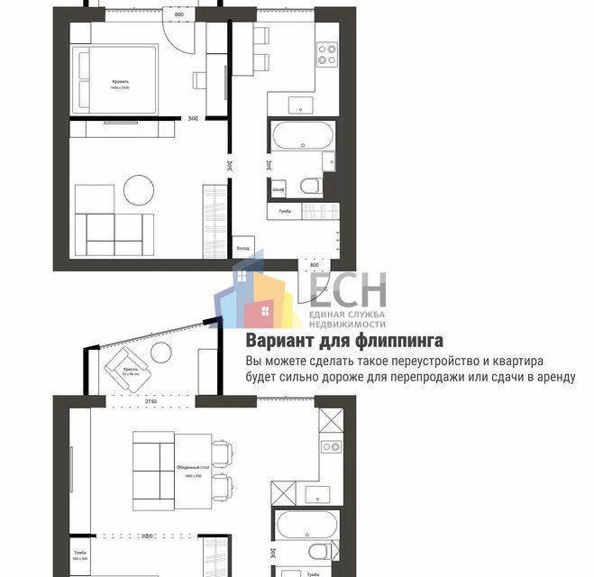 Продаётся 1-комнатная квартира, 35 м²