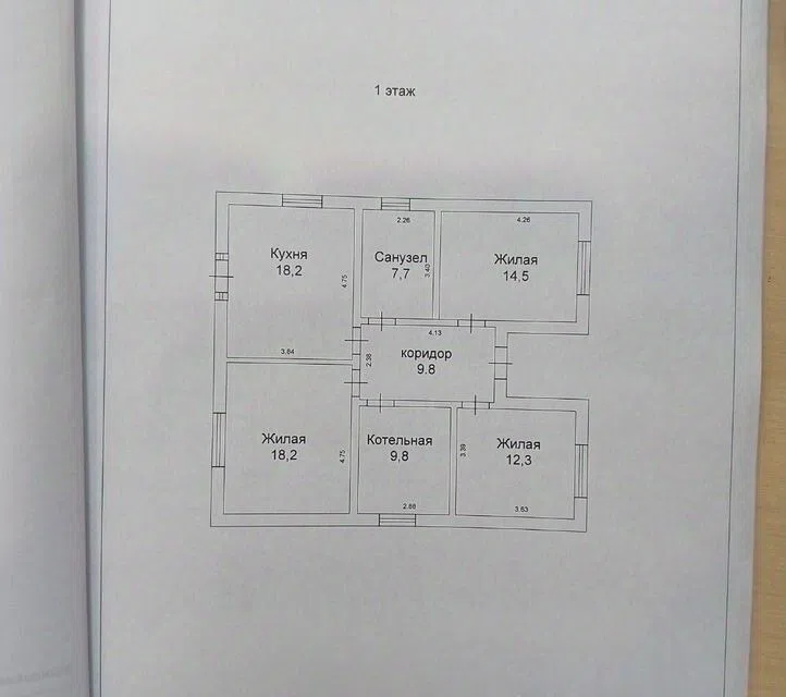 Продаётся 1-этажный дом, 100 м²