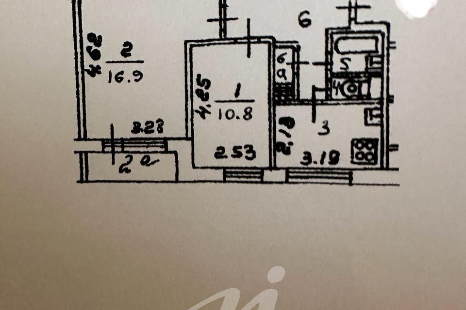Продаётся 2-комнатная квартира, 44.6 м²