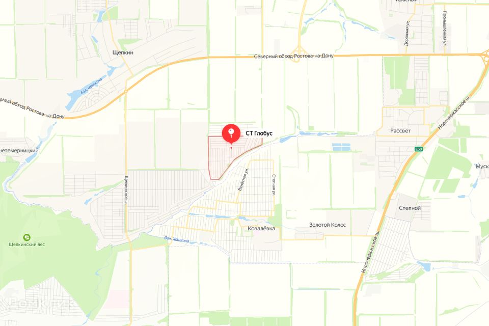 Карта щепкинского сельского поселения аксайского района ростовской области