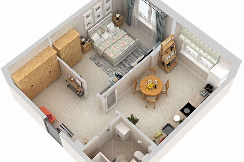 Продаётся 1-комнатная квартира, 40.9 м²