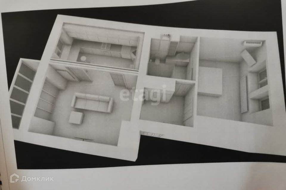 Продаётся 2-комнатная квартира, 58.1 м²