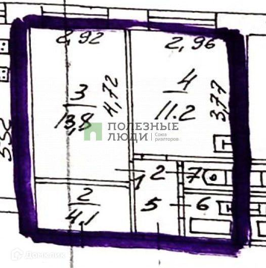 Продаётся 1-комнатная квартира, 25 м²