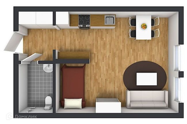 Продаётся студия, 20 м²
