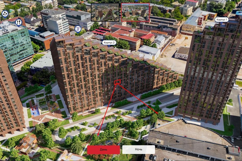 Продаётся 1-комнатная квартира, 41.1 м²