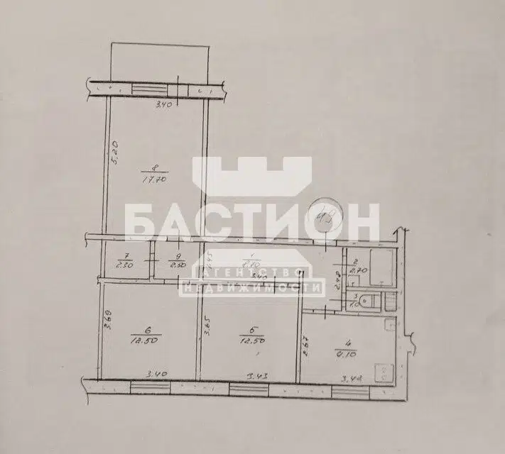 Продаётся 3-комнатная квартира, 69 м²