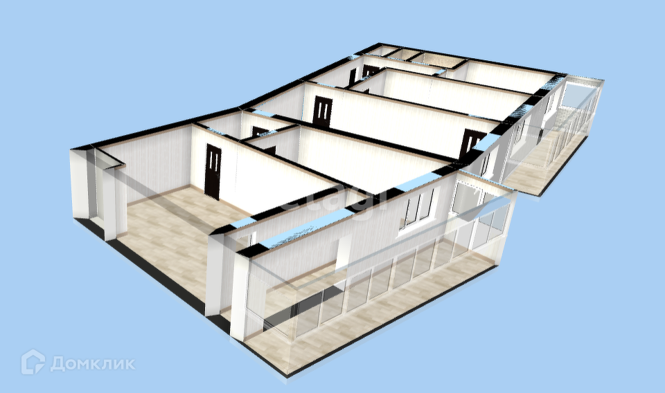 Продаётся 4-комнатная квартира, 76 м²
