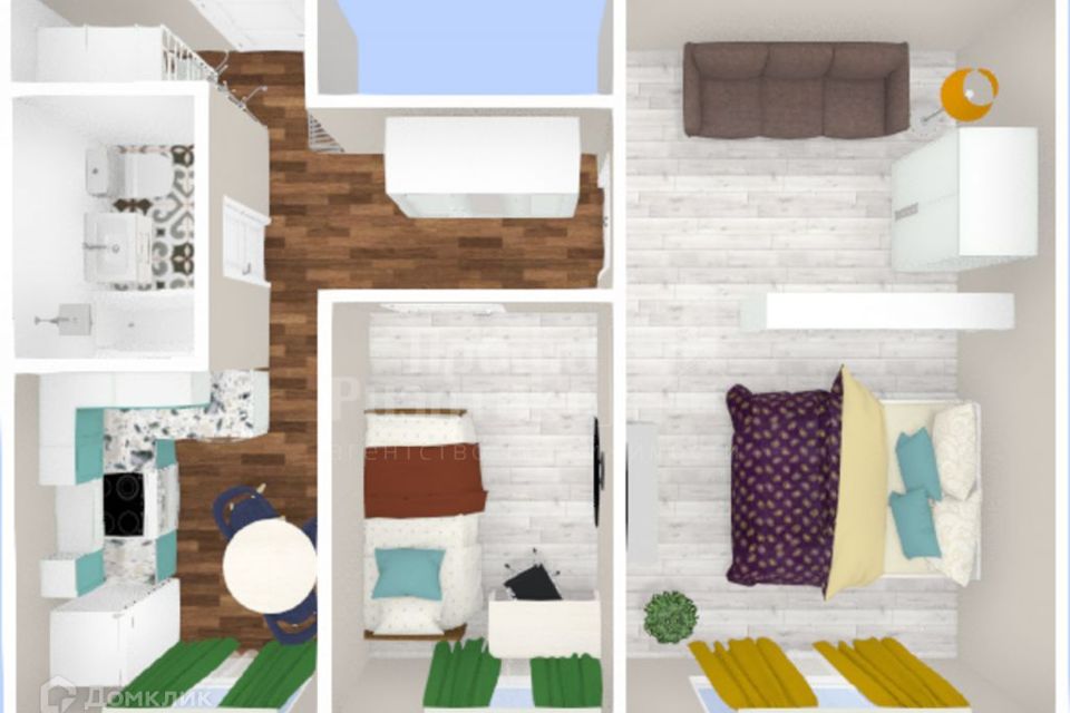Продаётся 2-комнатная квартира, 40.9 м²
