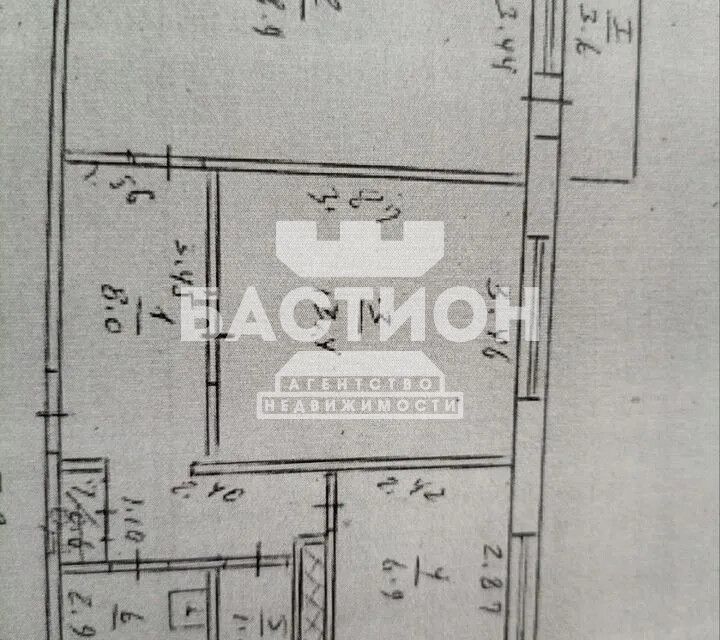 Продаётся 2-комнатная квартира, 53.1 м²