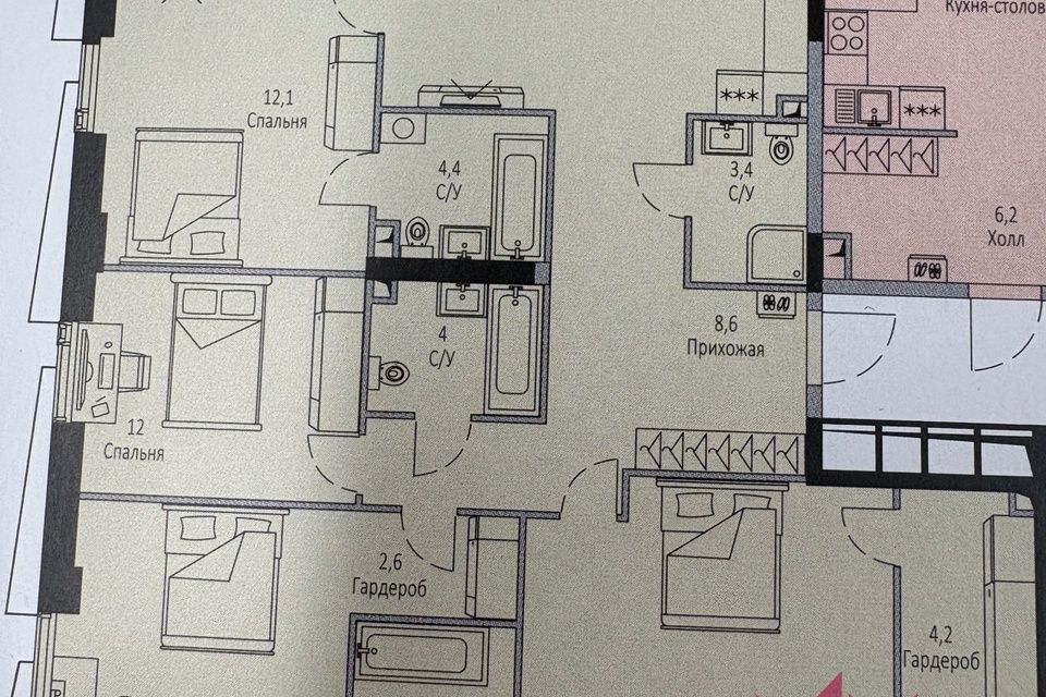Продаётся 5-комнатная квартира, 149.4 м²