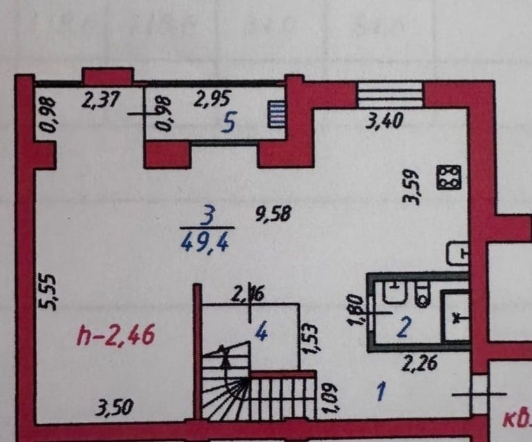 Продаётся 3-комнатная квартира, 110 м²