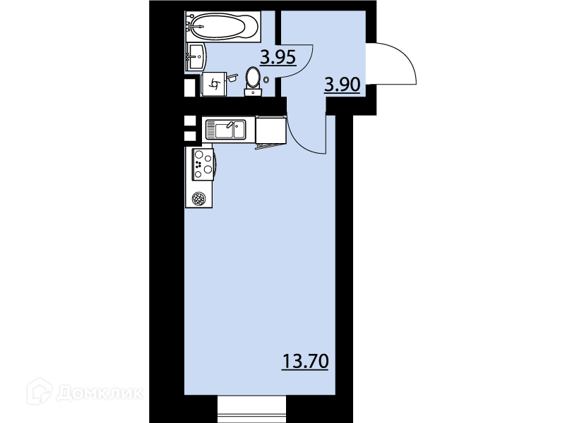 Продаётся студия, 29.97 м²