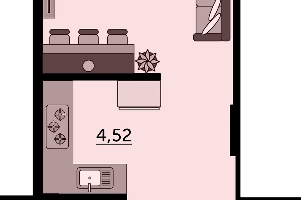 Продаётся студия, 29.4 м²