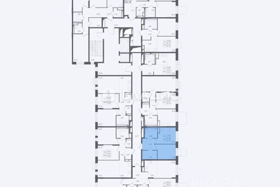 Продаётся 1-комнатная квартира, 32.33 м²