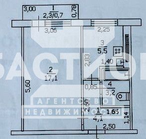 Продаётся 1-комнатная квартира, 30.6 м²