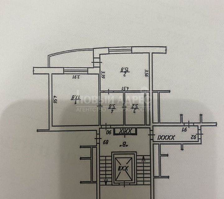 Продаётся 1-комнатная квартира, 44.6 м²