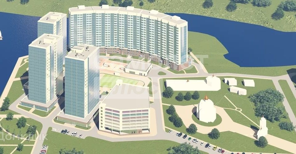 Продаётся 1-комнатная квартира, 51.3 м²