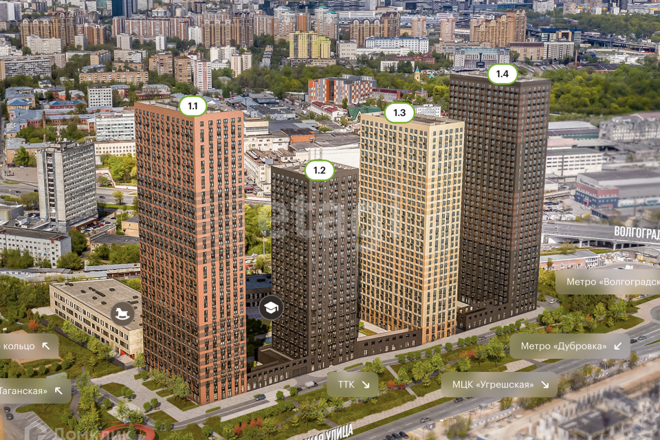 Продаётся 2-комнатная квартира, 61.1 м²
