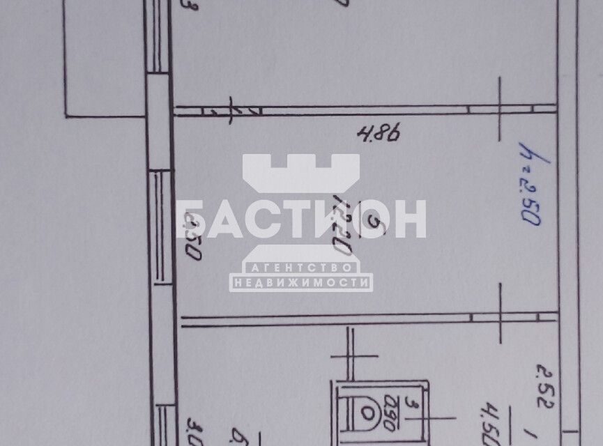 Продаётся 2-комнатная квартира, 42 м²