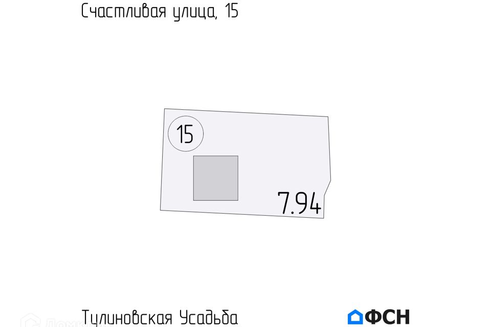 Купить участок 7.91сот. ул. Счастливая, 14, Тамбовская область, Тамбовский муниц