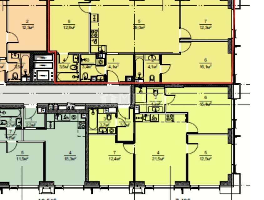 Продаётся 3-комнатная квартира, 85.3 м²