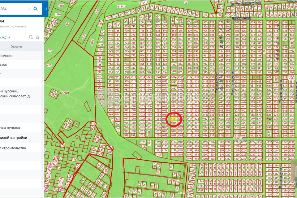 Публичная кадастровая карта курской области курского района