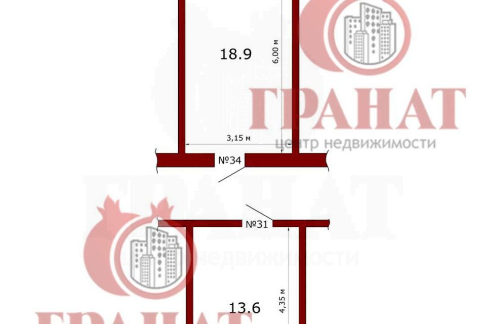 Продаётся комната в 1-комн. квартире, 13.6 м²