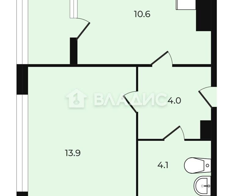 Продаётся 1-комнатная квартира, 34 м²