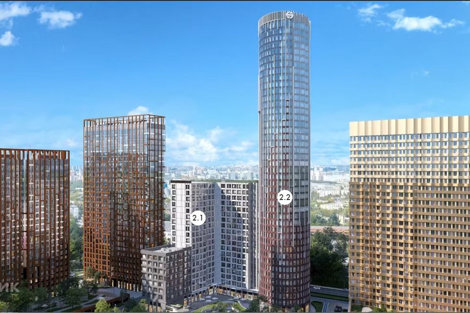 Продаётся 1-комнатная квартира, 46.3 м²