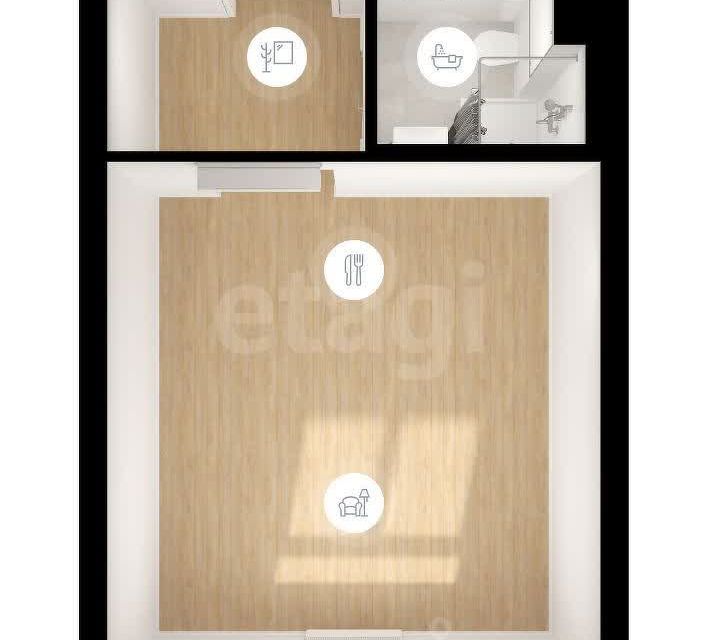 Продаётся студия, 23.5 м²