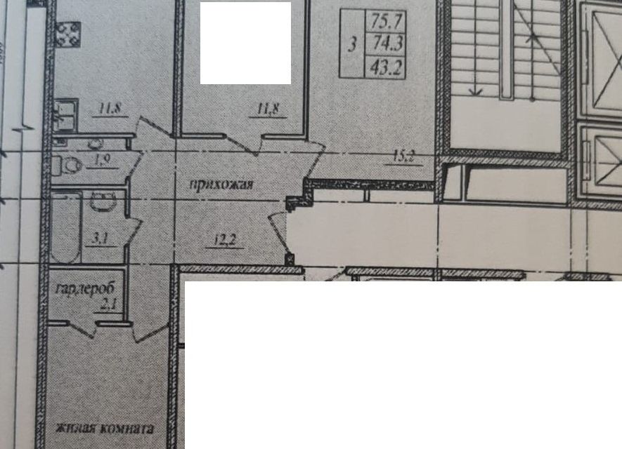 Сдаётся 3-комнатная квартира, 85 м²