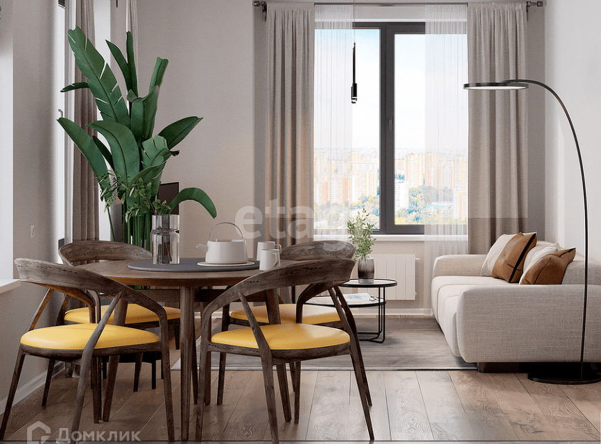 Продаётся 1-комнатная квартира, 41 м²