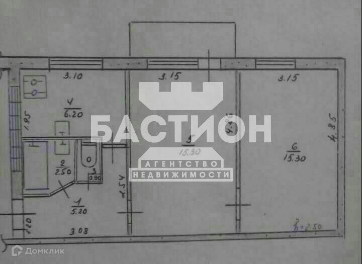 Продаётся 2-комнатная квартира, 42 м²