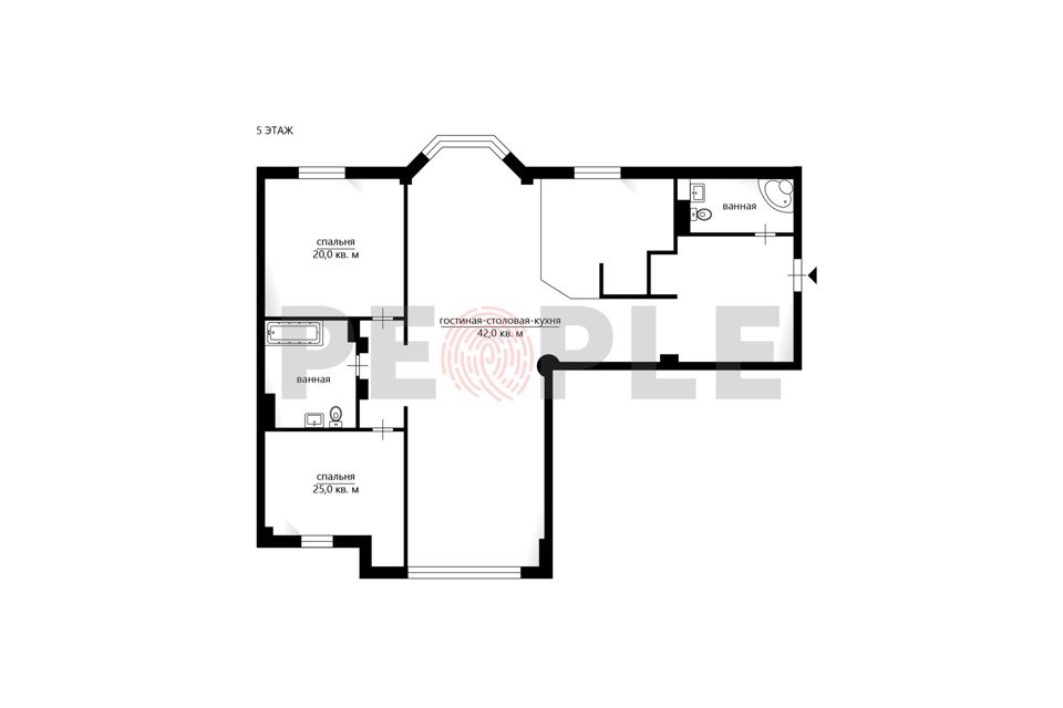 Продаётся 3-комнатная квартира, 129.3 м²