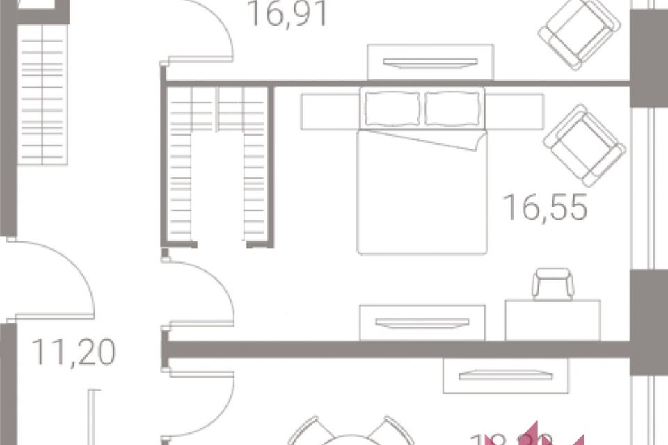 Продаётся 2-комнатная квартира, 68 м²