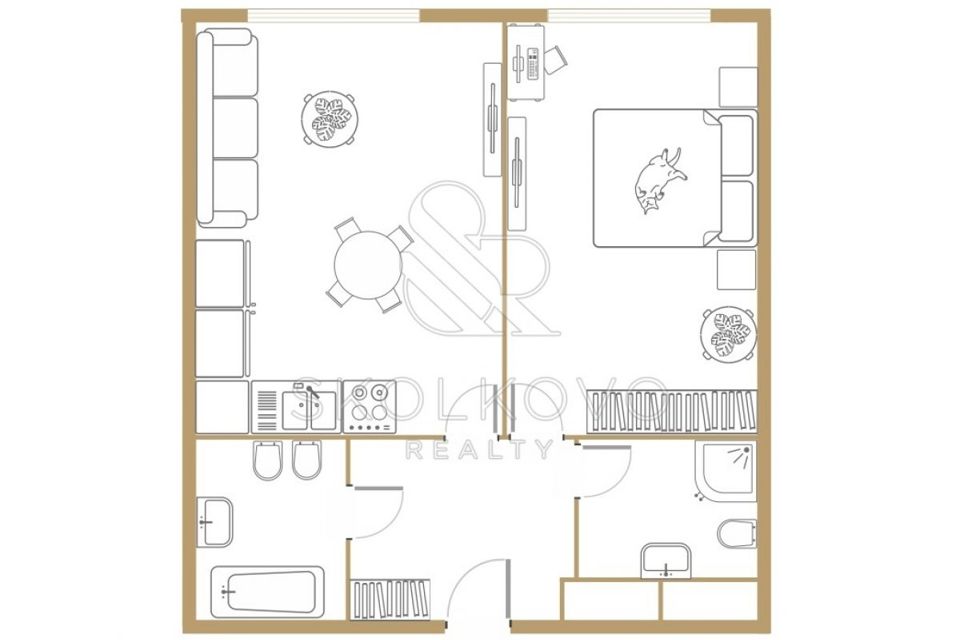 Продаётся 2-комнатная квартира, 50 м²