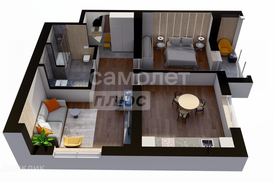 Продаётся 3-комнатная квартира, 77.3 м²