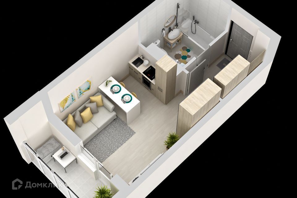 Продаётся студия, 20 м²