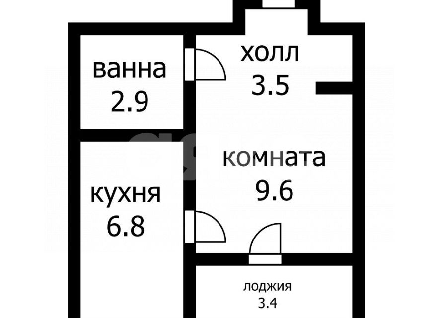 Продаётся студия, 25 м²