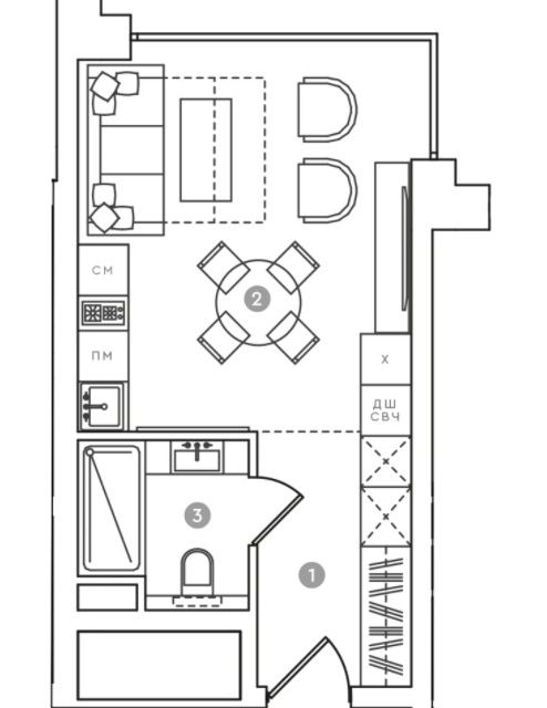 Продаётся студия, 27.3 м²