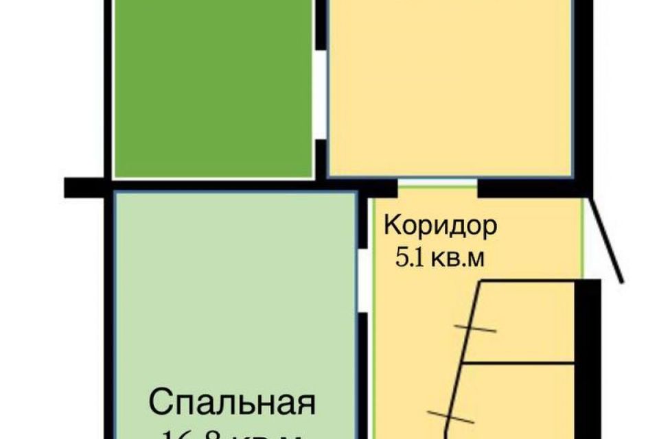 Продаётся 3-комнатная квартира, 61.4 м²