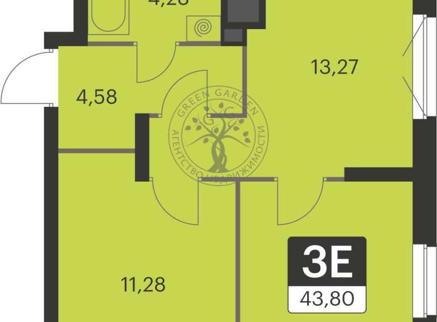 Продаётся 2-комнатная квартира, 44 м²