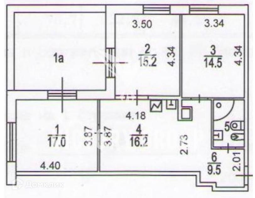 Сдаётся 3-комнатная квартира, 100 м²