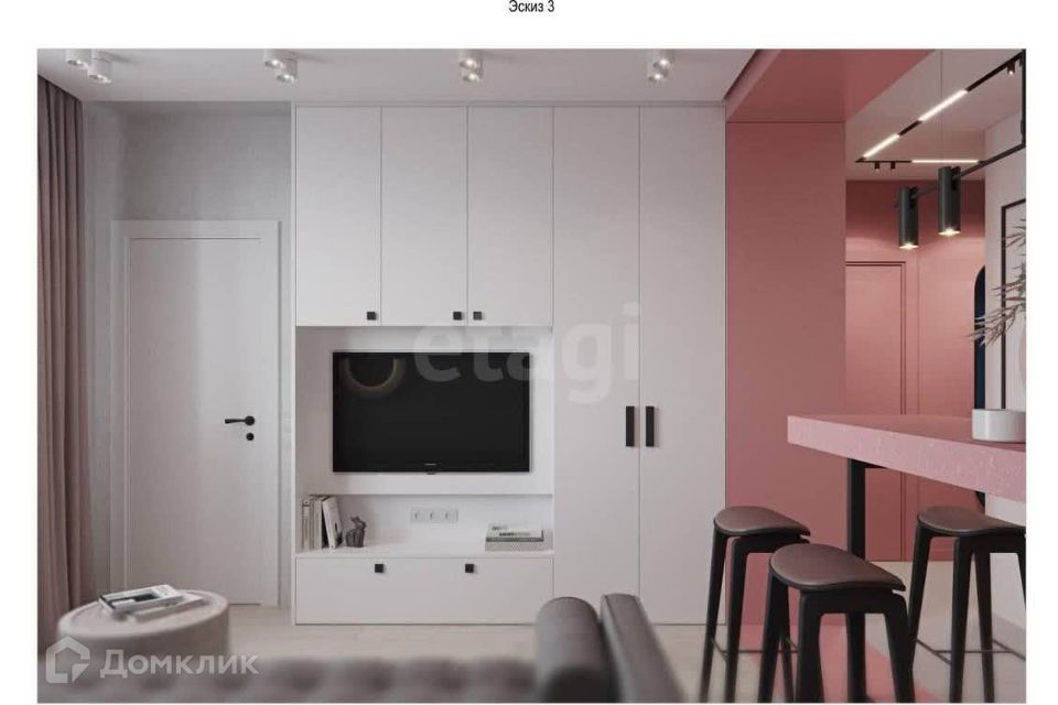 Продаётся 1-комнатная квартира, 34.1 м²