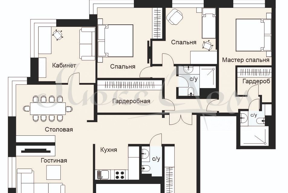 Продаётся 5-комнатная квартира, 228 м²