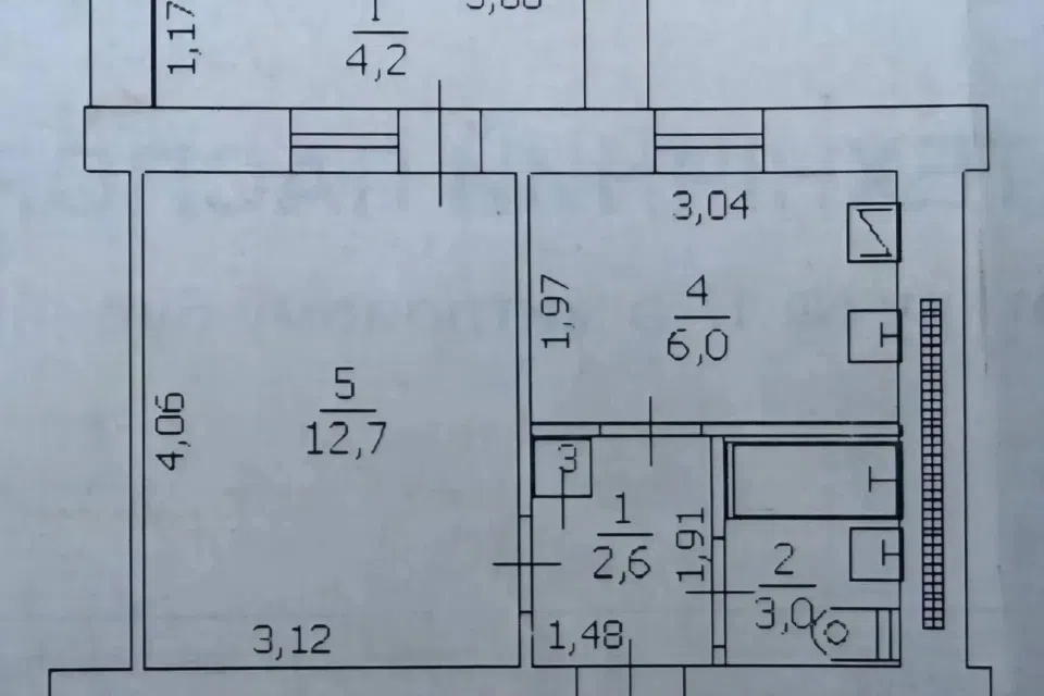Продаётся 1-комнатная квартира, 28.5 м²
